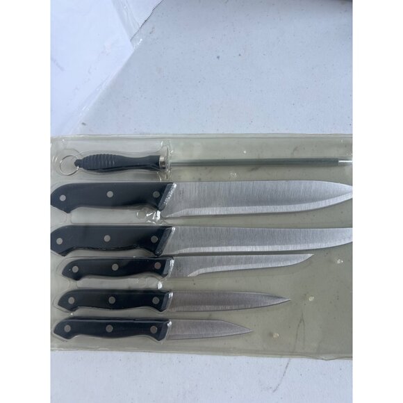 KüchenStolz 6-Piece Knife Set With Cutting Board & Sharpener New Homemaker Gift - Picture 5 of 5